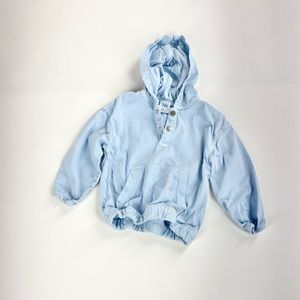 Zara boys denim poncho pullover coat 2-3